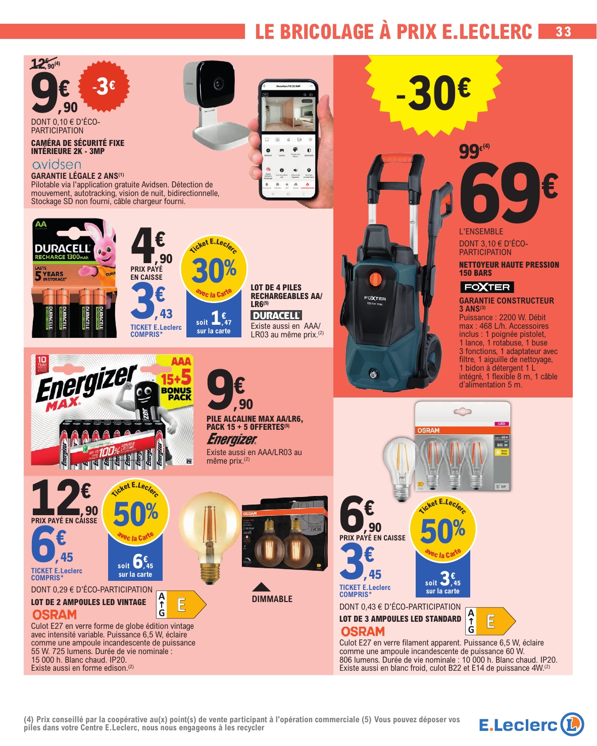 e-leclerc - Flyer E.Leclerc - Nos promos du moment pour la semaine prochaine du du mardi 13/10/2026 au du samedi 24/10/2026 - page: 33