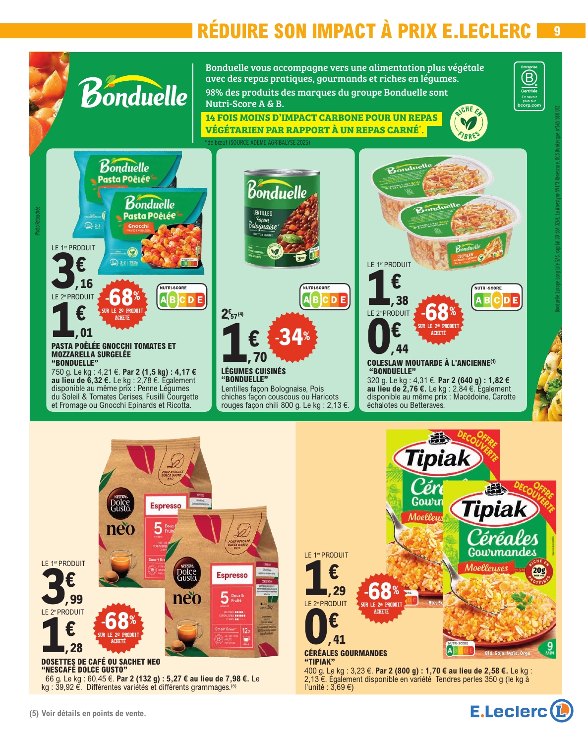e-leclerc - Flyer E.Leclerc - Nos promos du moment pour la semaine prochaine du du mardi 13/10/2026 au du samedi 24/10/2026 - page: 9