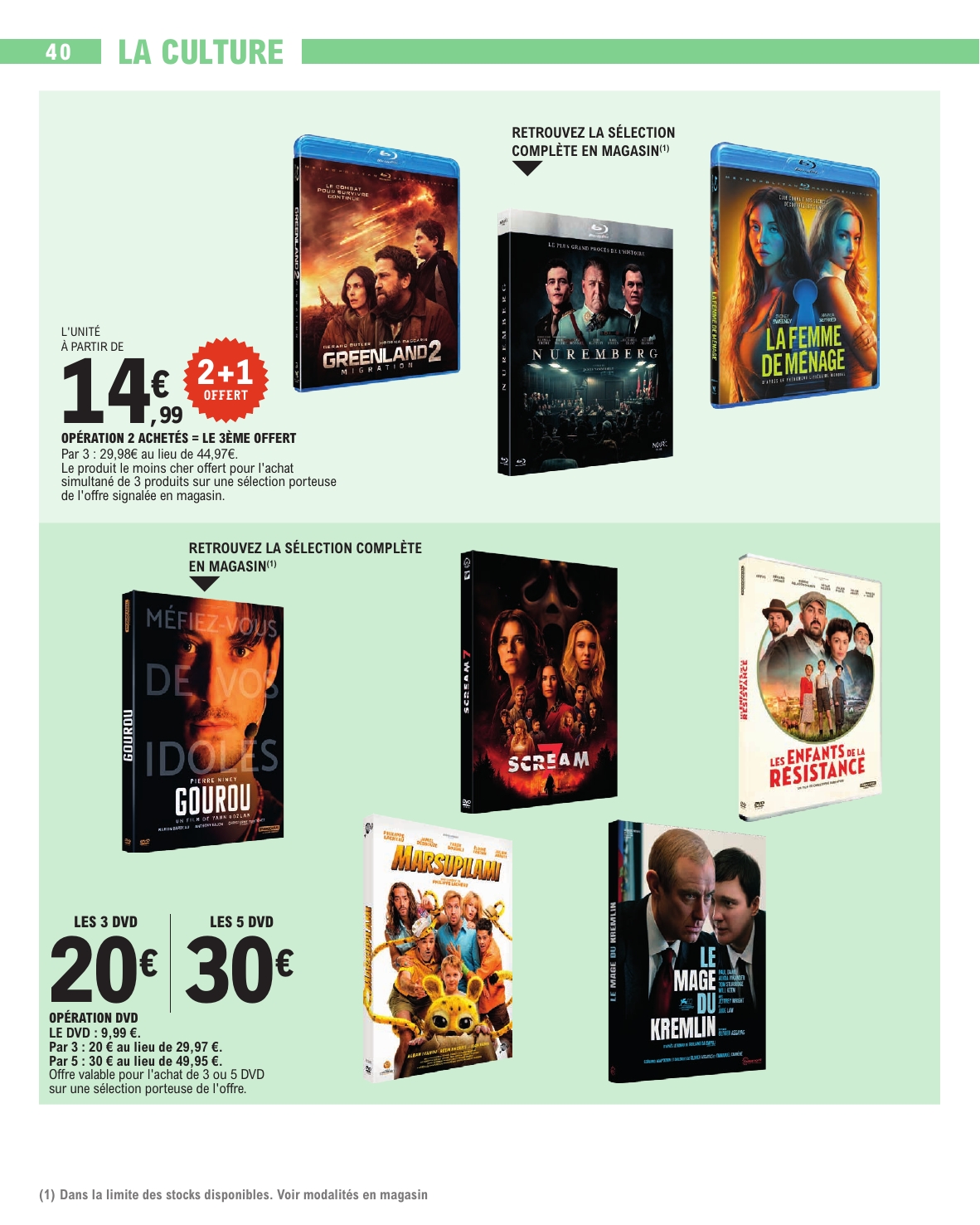 e-leclerc - Flyer E.Leclerc - Nos promos du moment pour la semaine prochaine du du mardi 13/10/2026 au du samedi 24/10/2026 - page: 40