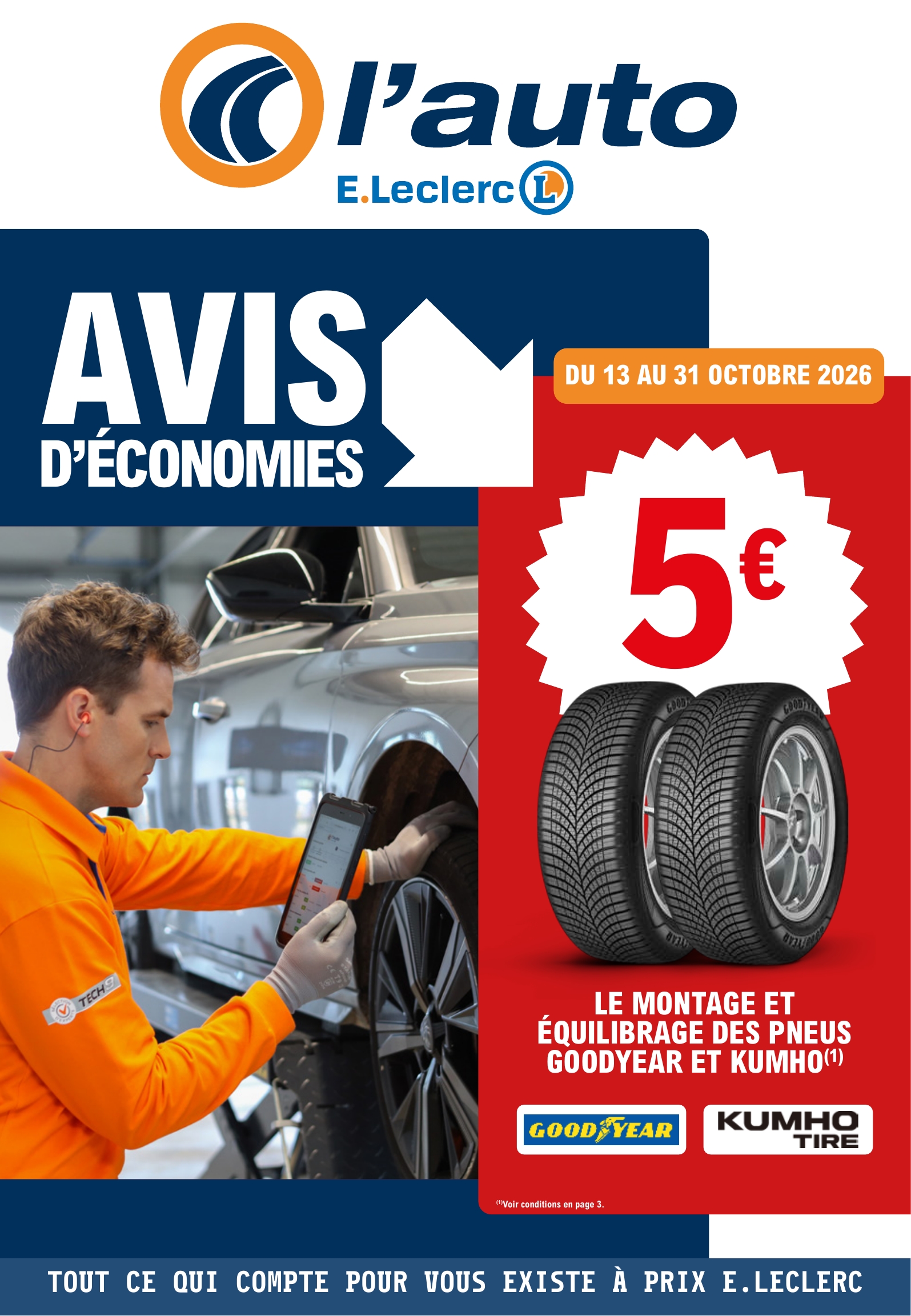 e-leclerc - Flyer E.Leclerc - L'Auto pour la semaine prochaine du du mardi 13/10/2026 au du samedi 31/10/2026