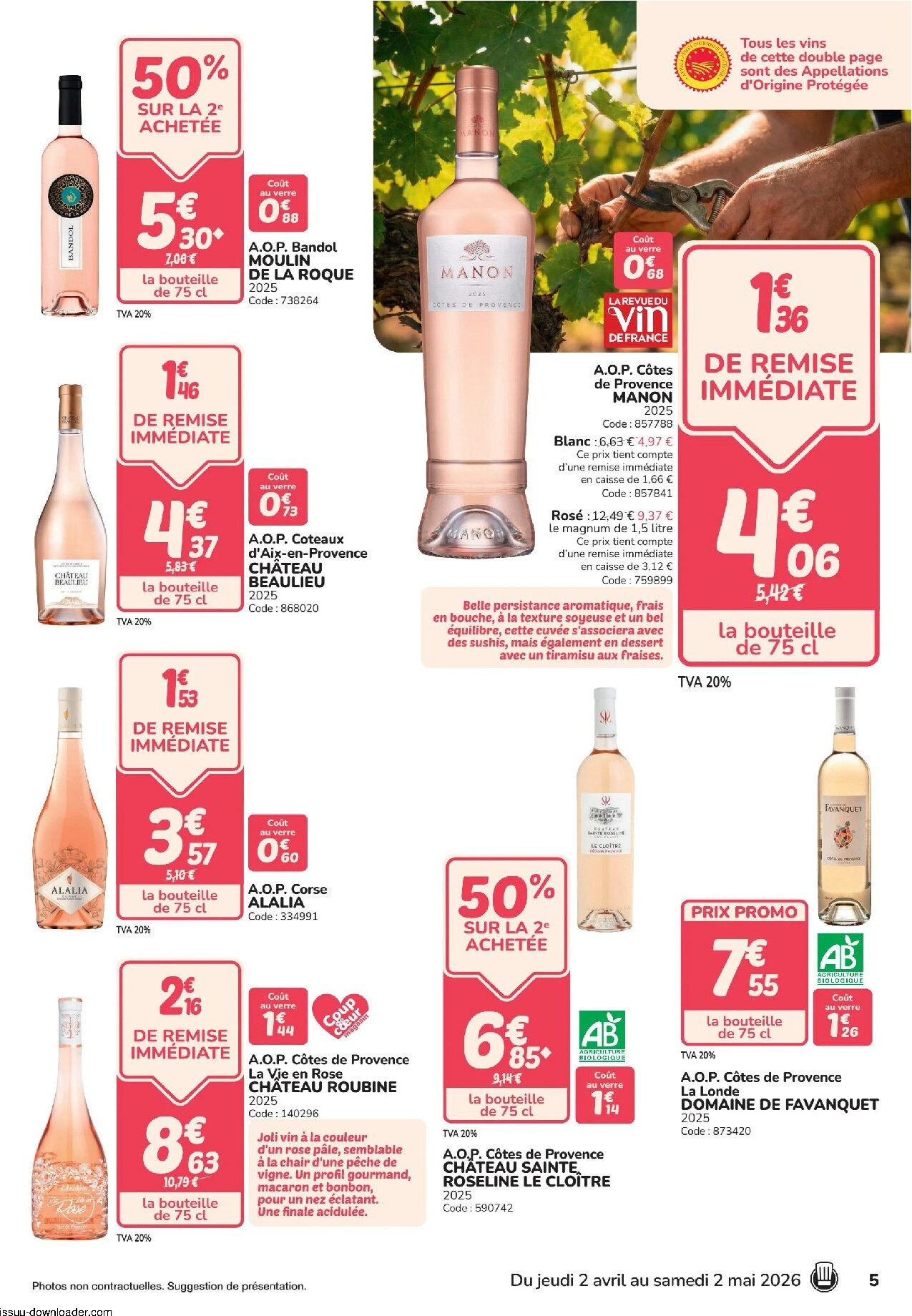 promocash - Current Promocash - Foire aux vins leaflet valid from de jeudi 02/04/2026 to du samedi 02/05/2026 - page: 5