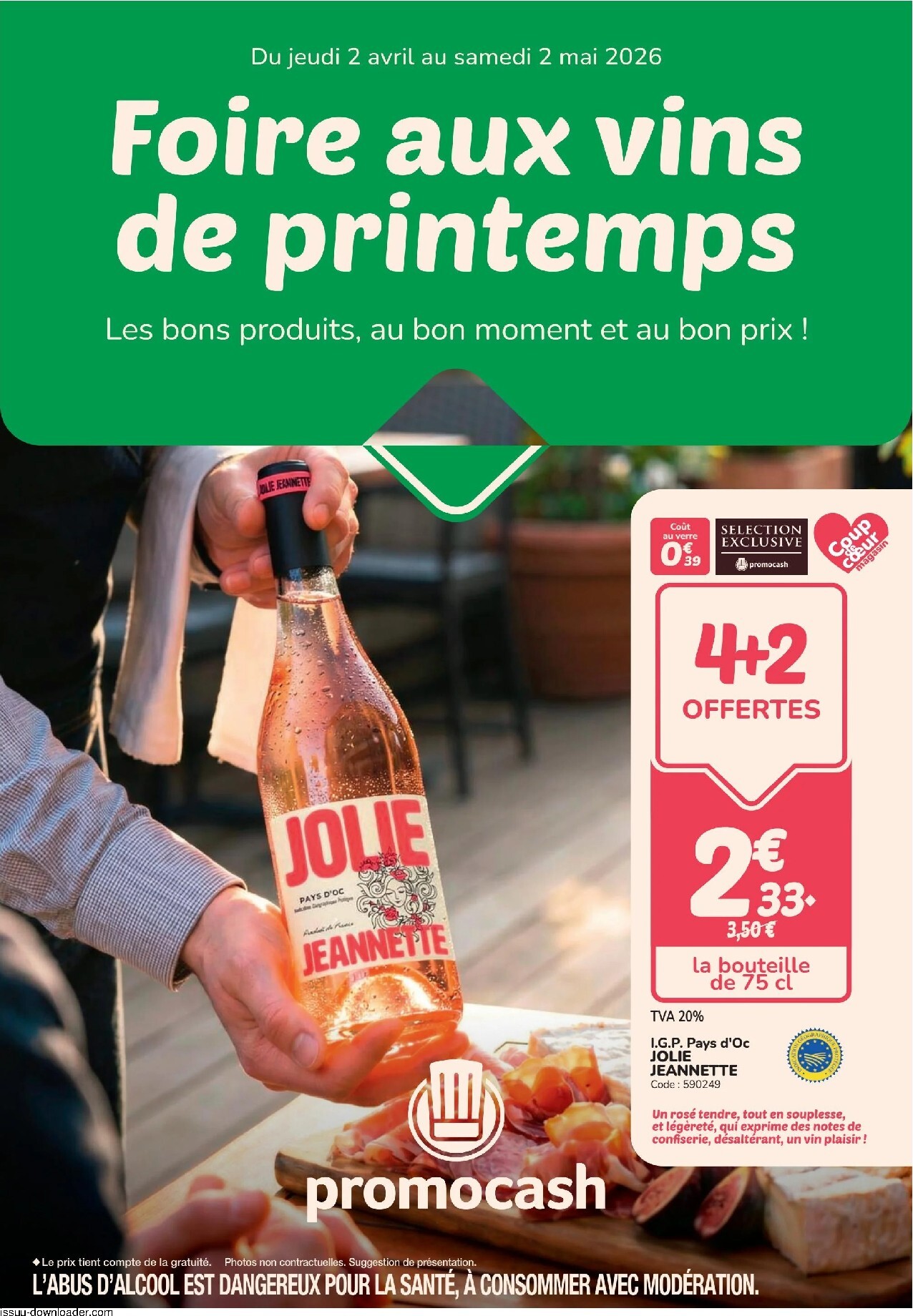 promocash - Current Promocash - Foire aux vins leaflet valid from de jeudi 02/04/2026 to du samedi 02/05/2026