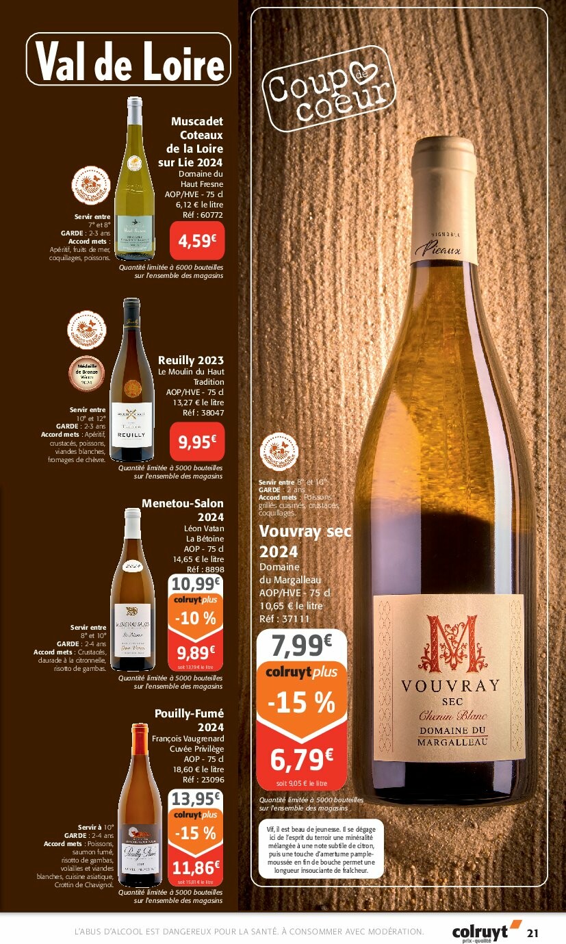 colruyt - Catalogue Colruyt - Foire aux Vins valable du 24/09 au 12/10 - page: 21