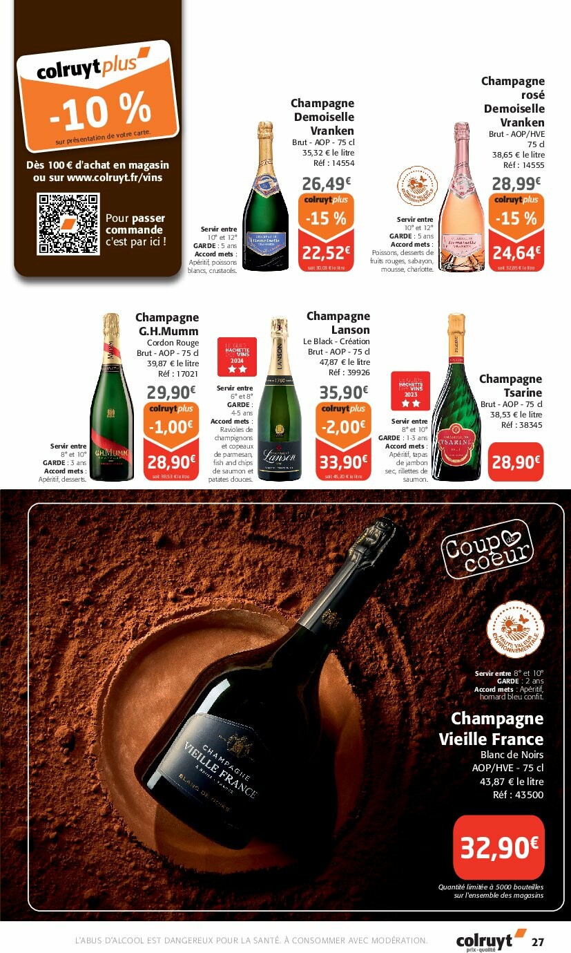 colruyt - Catalogue Colruyt - Foire aux Vins valable du 24/09 au 12/10 - page: 27