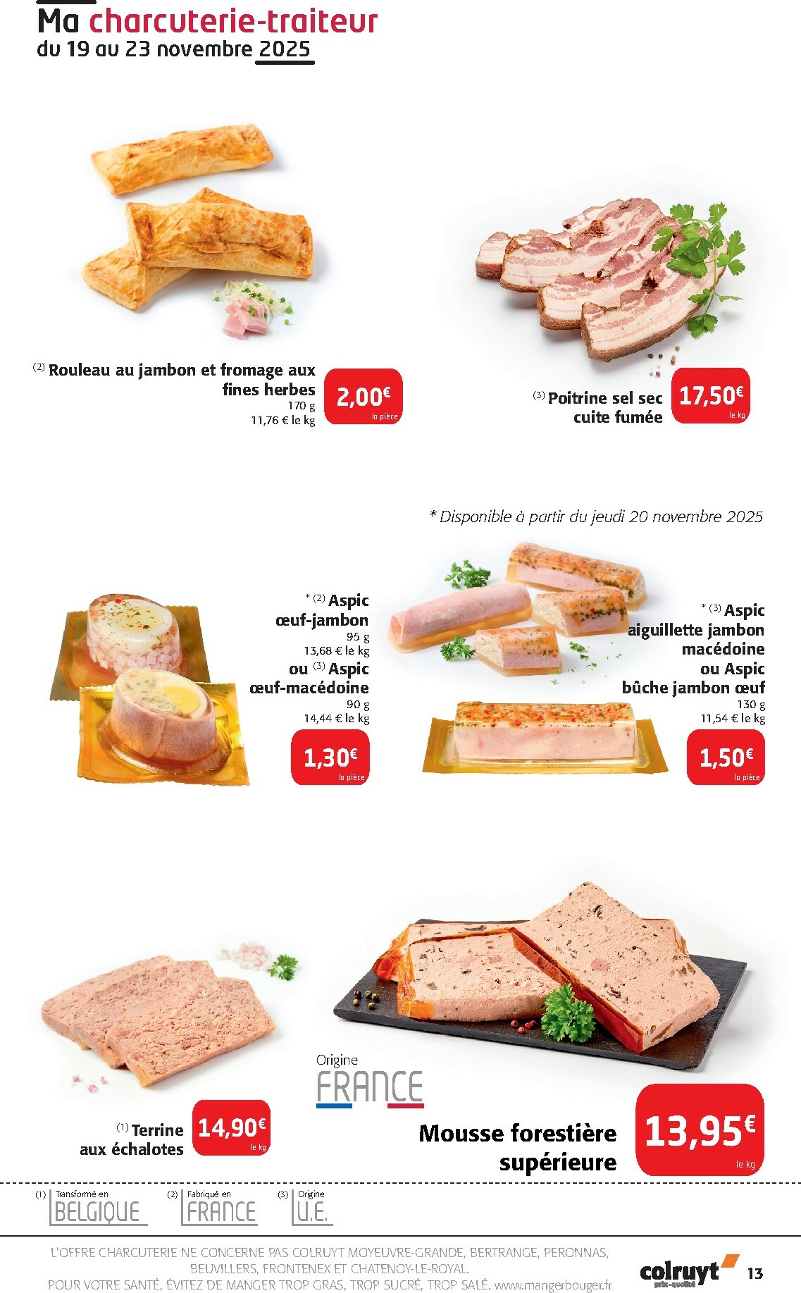 colruyt - Catalogue Colruyt valable du 19/11 au 30/11 - page: 13