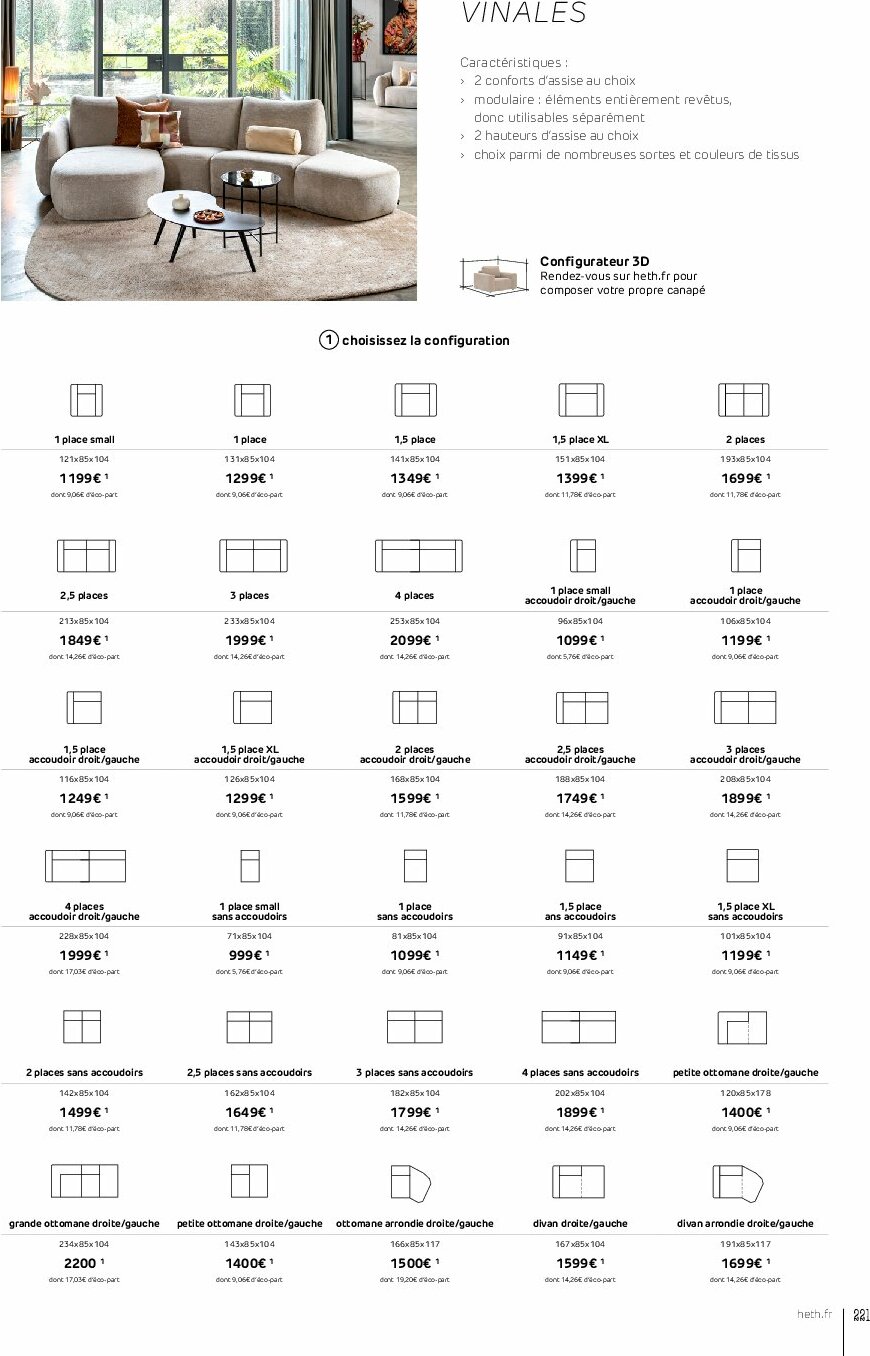 heth - Catalogue Heth valable du 01/09 au 31/12 - page: 221