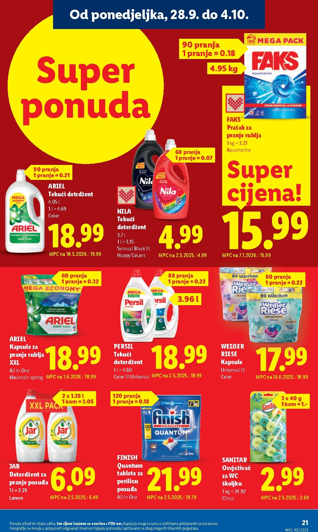 lidl - Aktualni katalog Lidl od ponedjeljka, 28.09.2026 do nedjelje, 04.10.2026 - page: 21