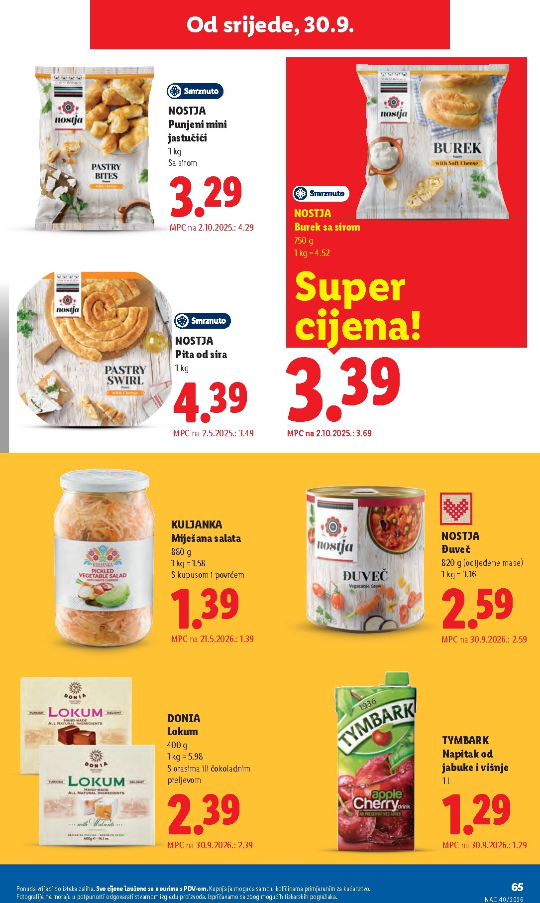 lidl - Aktualni katalog Lidl od ponedjeljka, 28.09.2026 do nedjelje, 04.10.2026 - page: 65