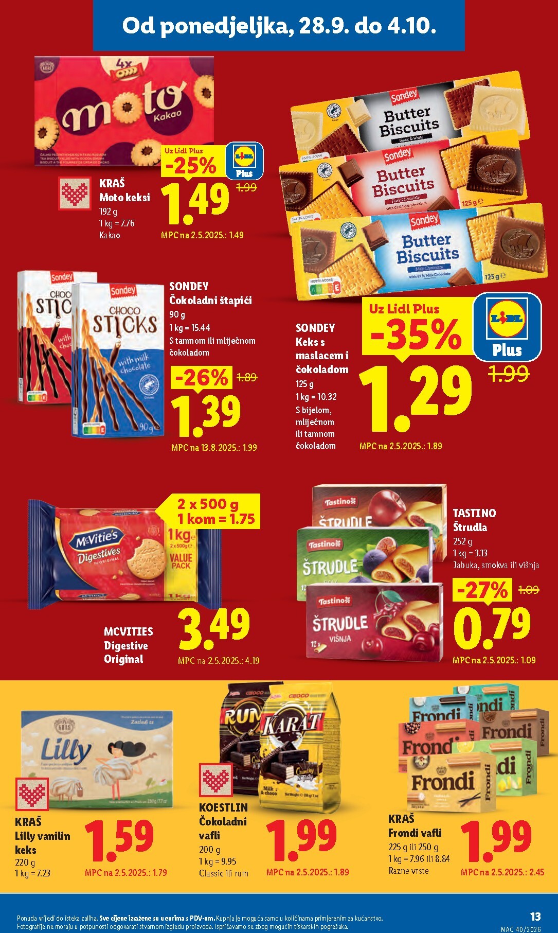 lidl - Aktualni katalog Lidl od ponedjeljka, 28.09.2026 do nedjelje, 04.10.2026 - page: 13