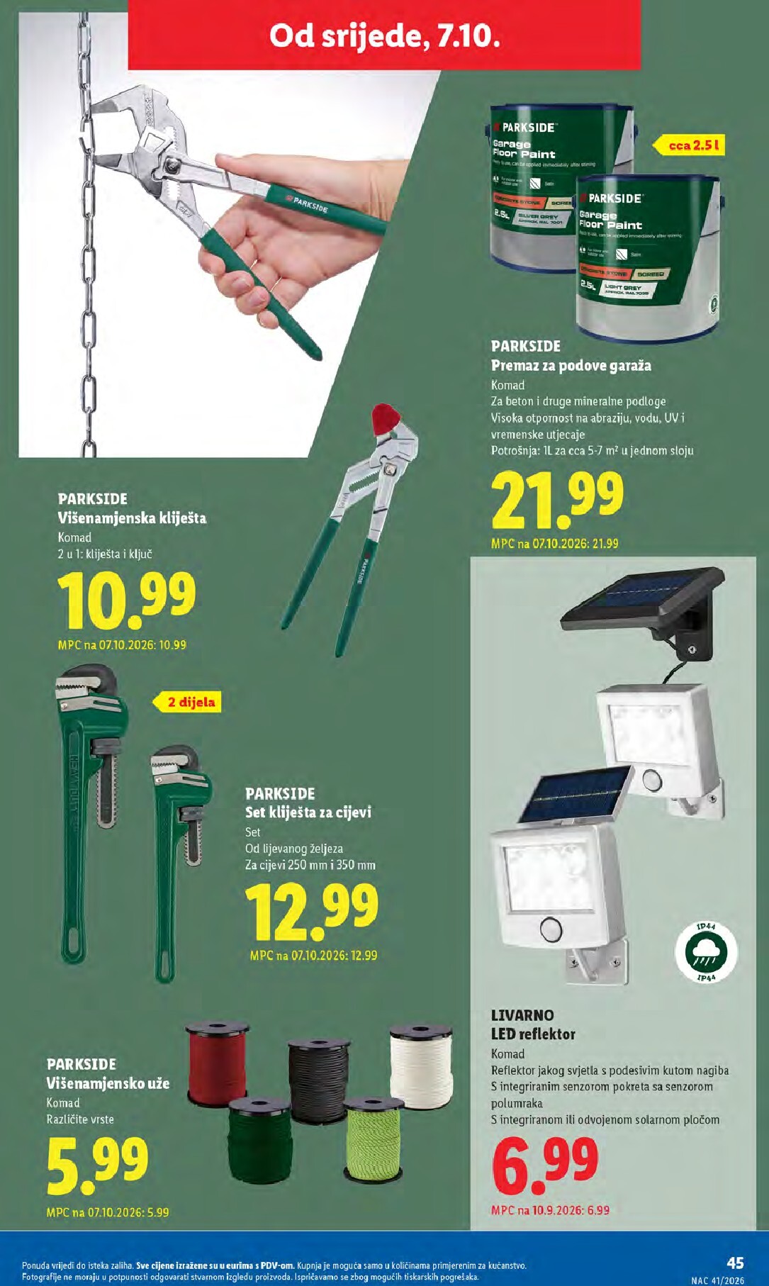 lidl - Novi Lidl katalog od ponedjeljka, 05.10.2026 do nedjelje, 11.10.2026 - page: 45