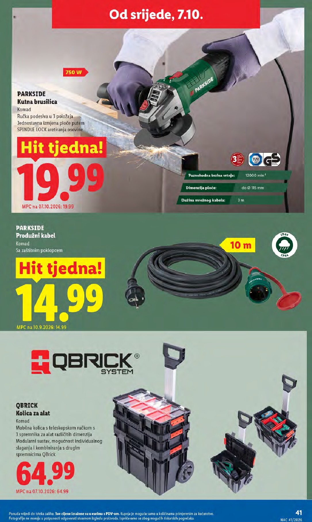 lidl - Novi Lidl katalog od ponedjeljka, 05.10.2026 do nedjelje, 11.10.2026 - page: 41