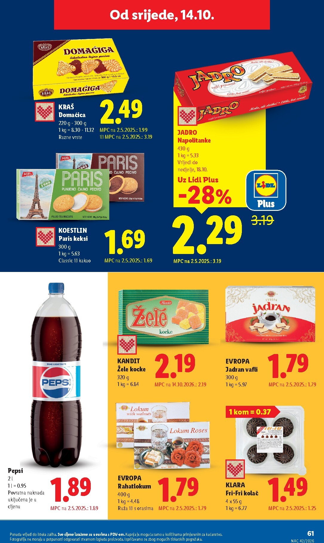 lidl - Novi Lidl katalog od ponedjeljka, 12.10.2026 do nedjelje, 18.10.2026 - page: 61
