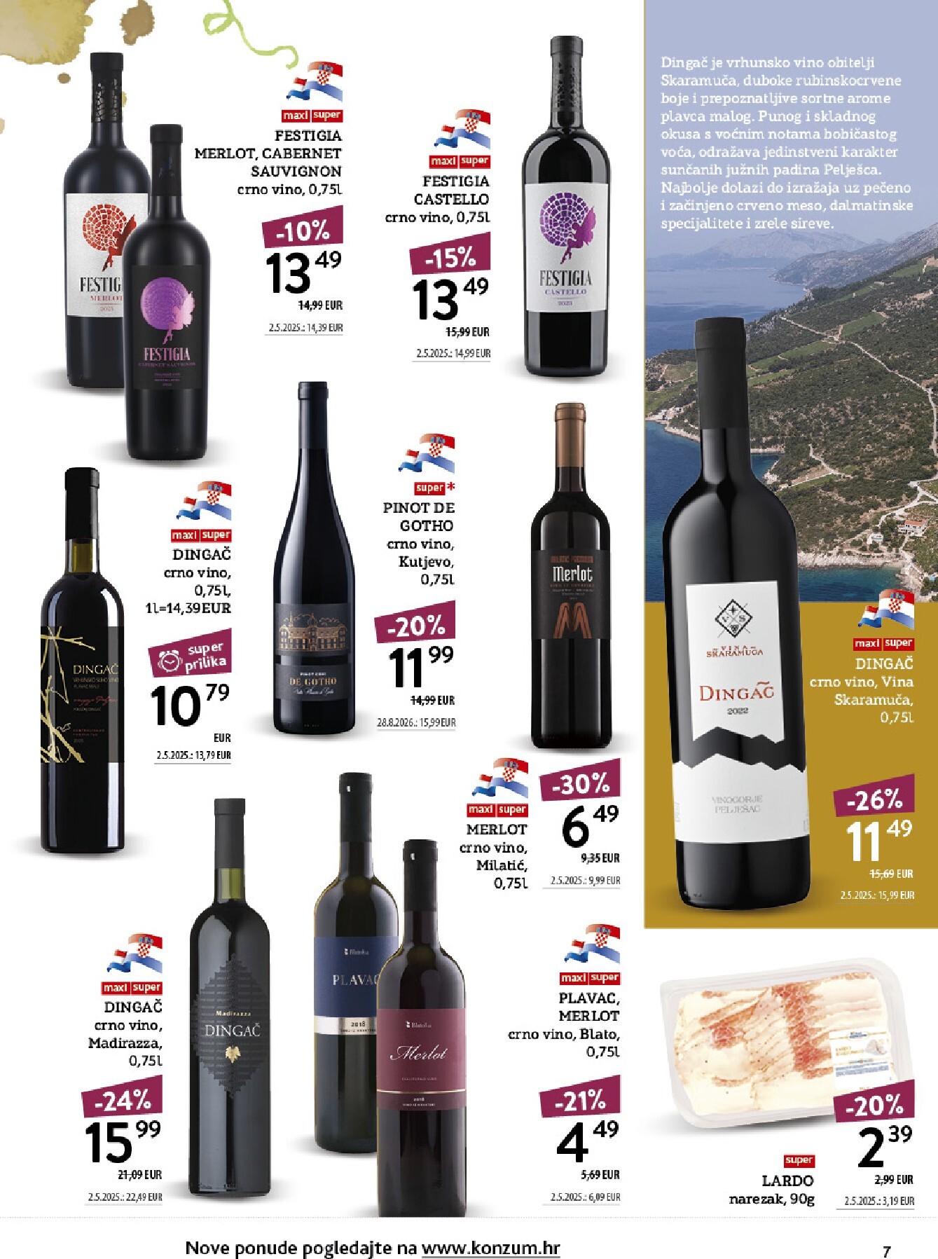 konzum - Aktualni katalog Konzum - Vinoteka od ponedjeljka, 12.10.2026 do nedjelje, 25.10.2026 - page: 7