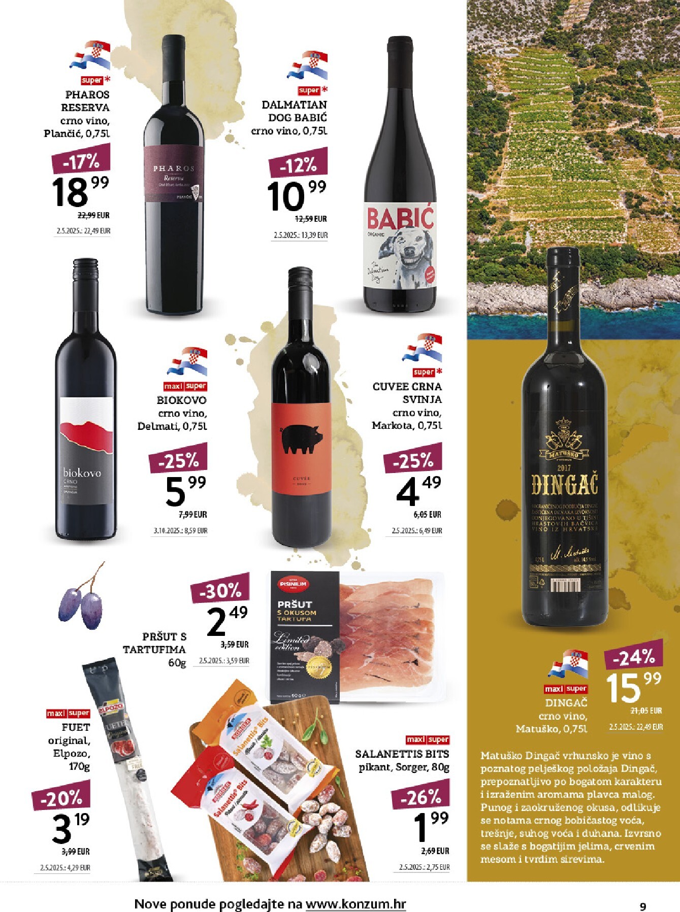 konzum - Aktualni katalog Konzum - Vinoteka od ponedjeljka, 12.10.2026 do nedjelje, 25.10.2026 - page: 9