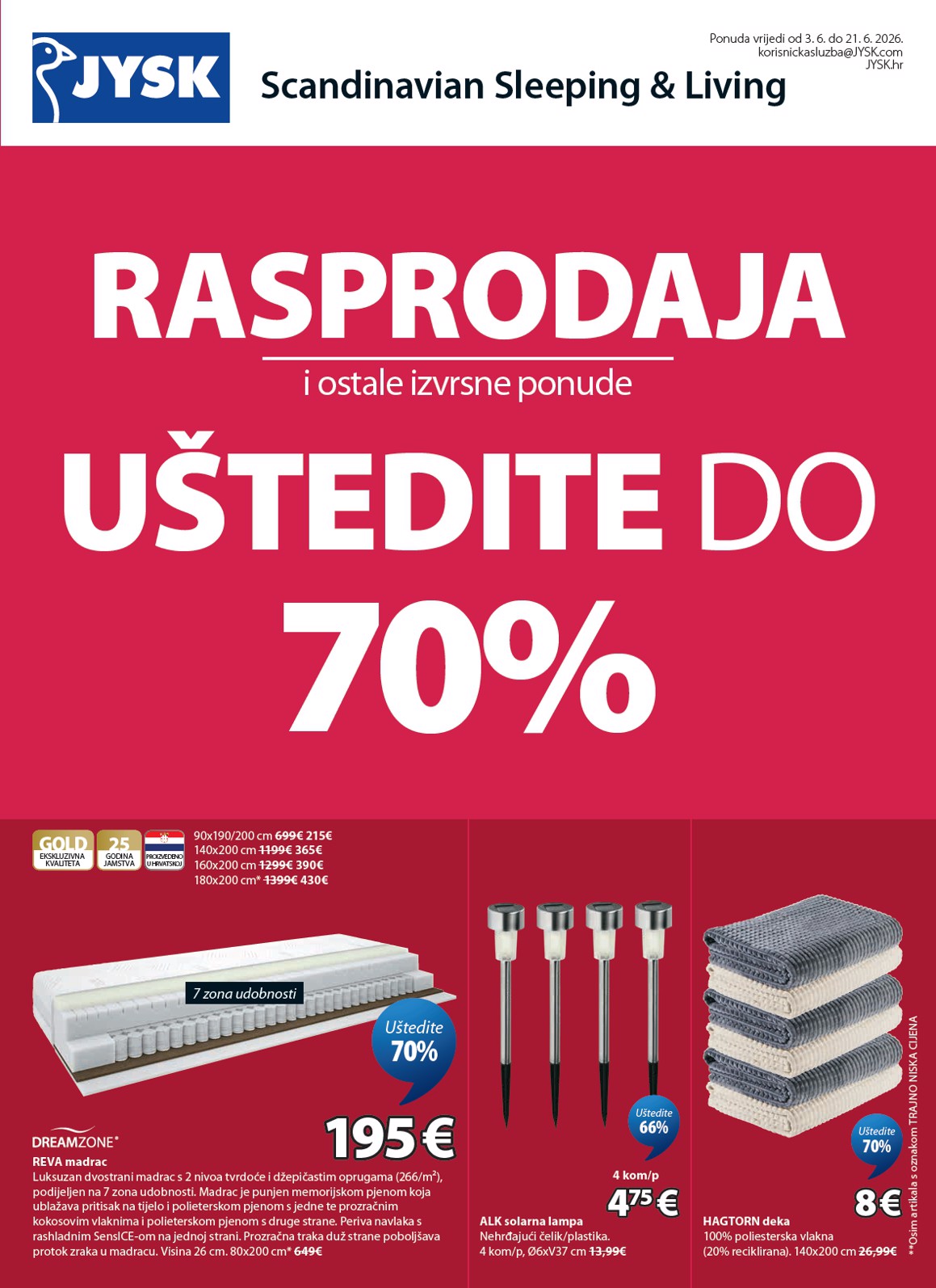 jysk - Aktualni katalog JYSK od srijede, 03.06.2026 do nedjelje, 21.06.2026