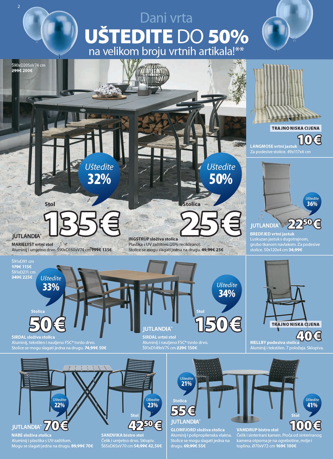 jysk - Aktualni JYSK katalog vrijedi od srijede 22.04.2026 do nedjelje 17.05.2026 - page: 2