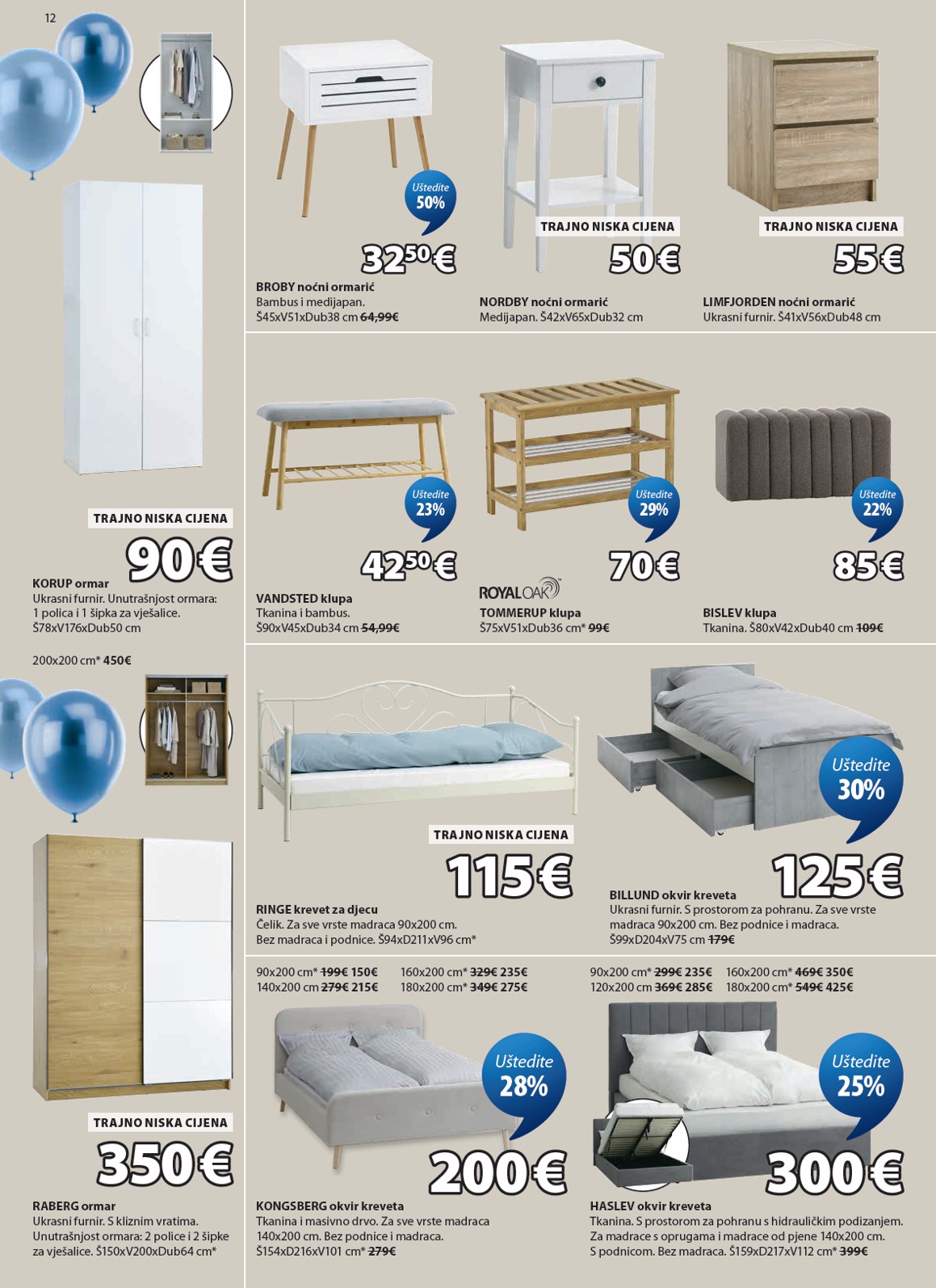 jysk - Aktualni JYSK katalog vrijedi od srijede 22.04.2026 do nedjelje 17.05.2026 - page: 12