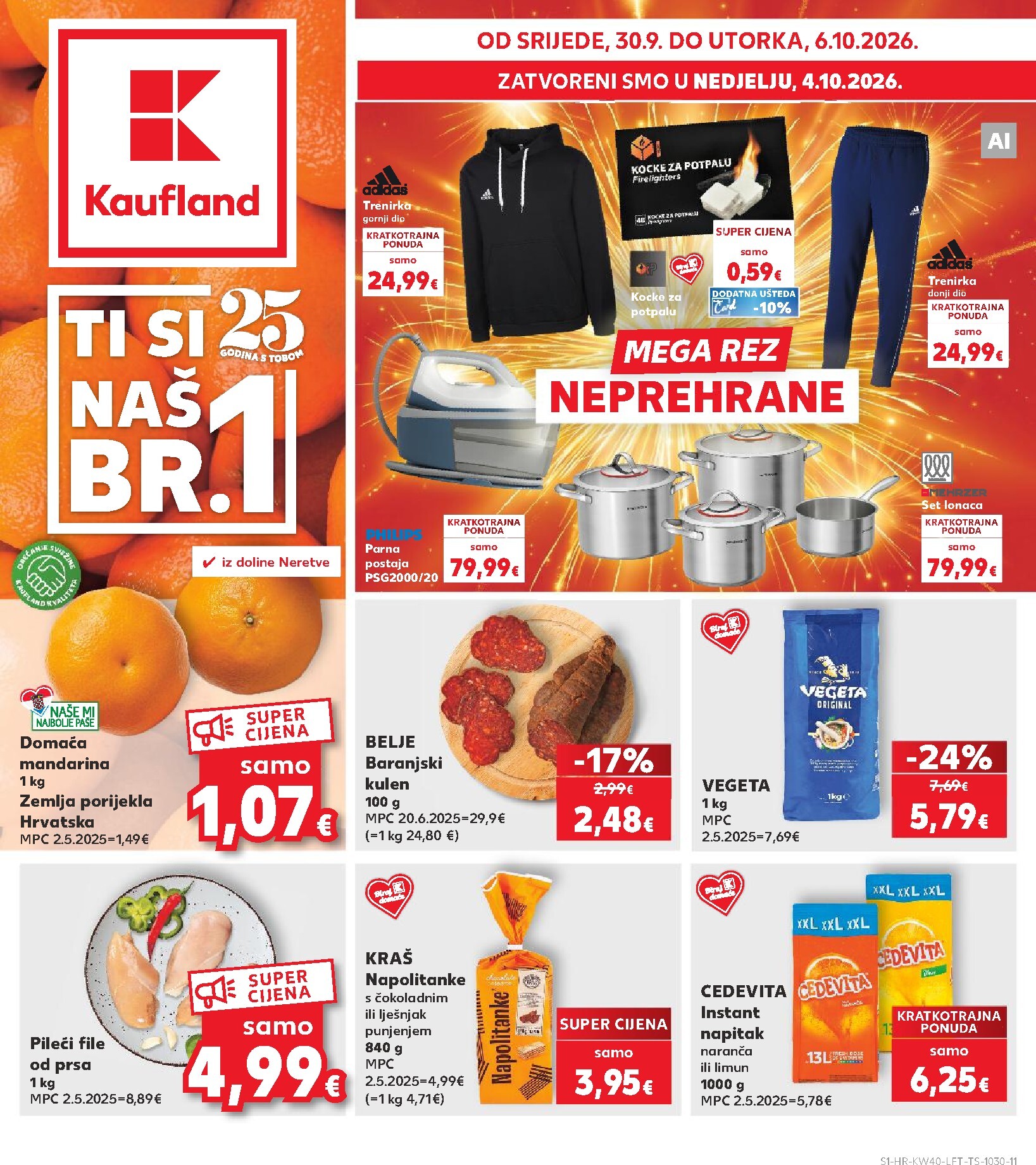 kaufland - Novi Kaufland katalog od srijede, 30.09.2026 do utorka, 06.10.2026