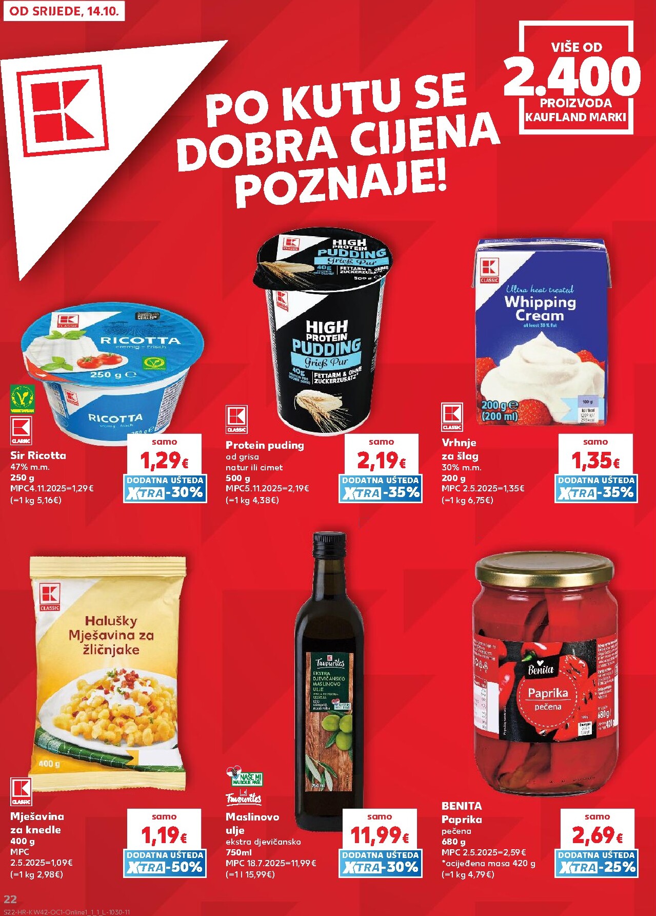 kaufland - Novi Kaufland - Ti si naš broj 1 katalog od srijede, 14.10.2026 do utorka, 20.10.2026 - page: 22