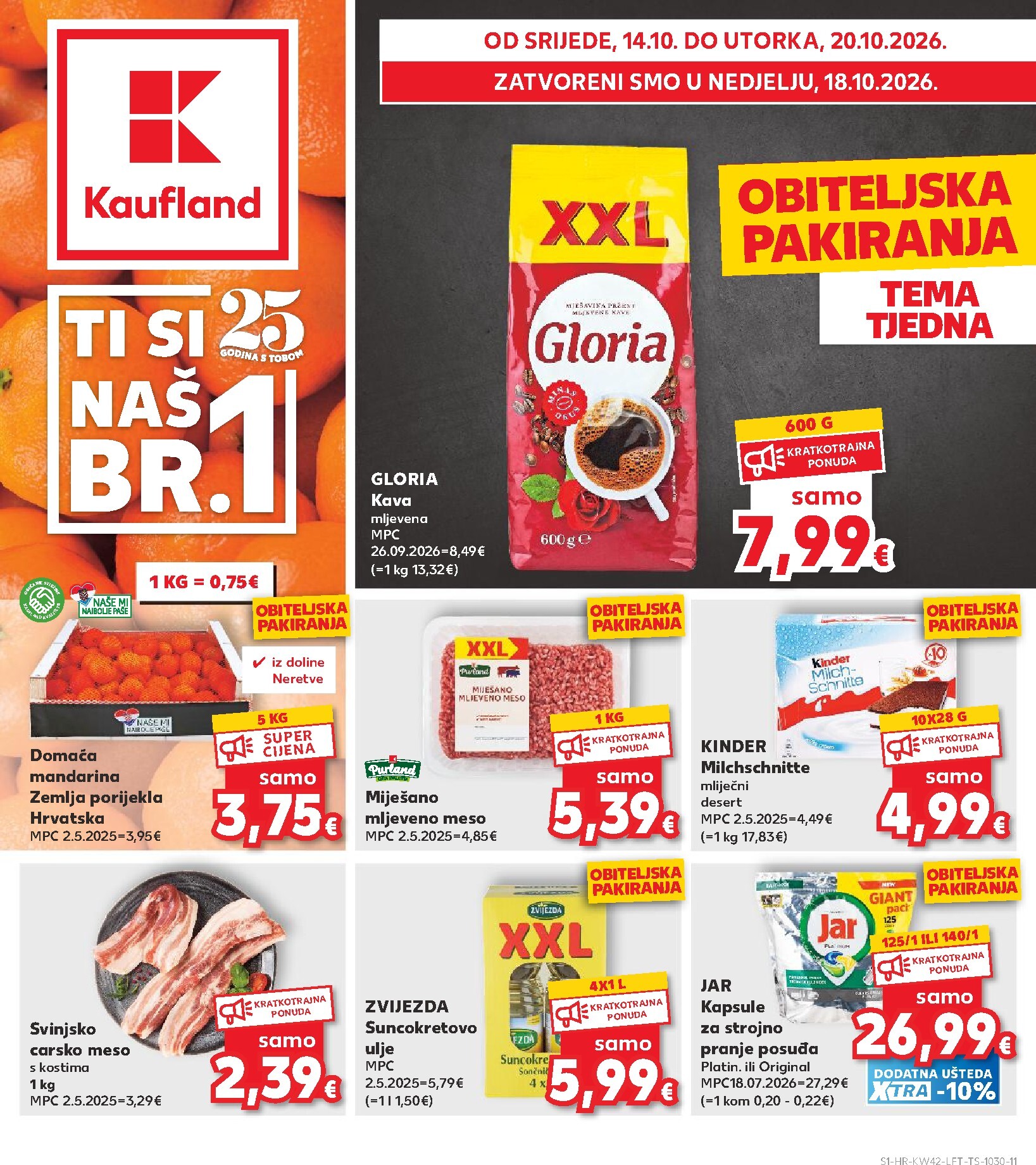 kaufland - Novi Kaufland katalog od srijede, 14.10.2026 do utorka, 20.10.2026