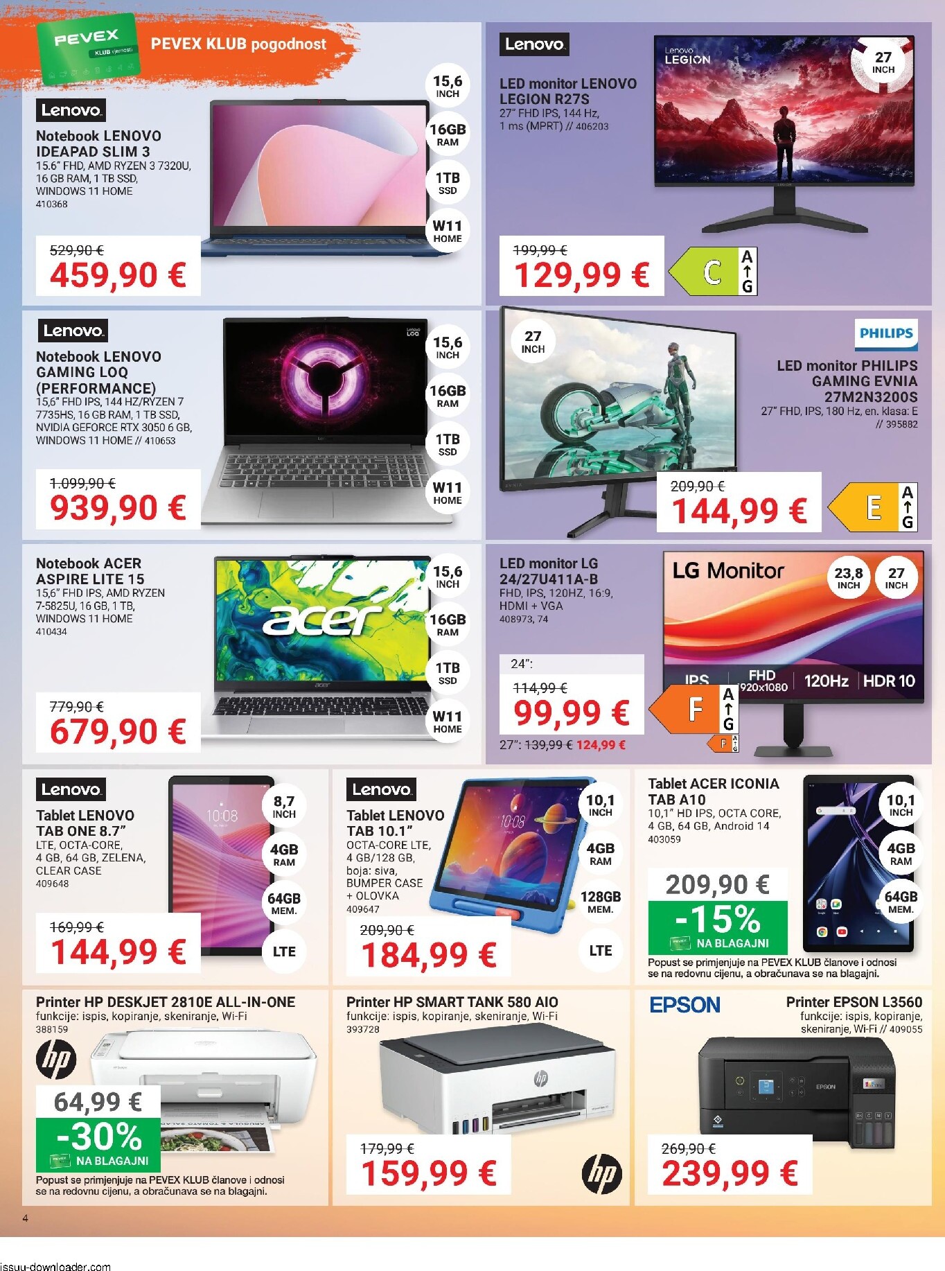 pevex - Prelistajte katalog Pevex, vrijedi od 03.04.2026 do 27.04.2026 - page: 4