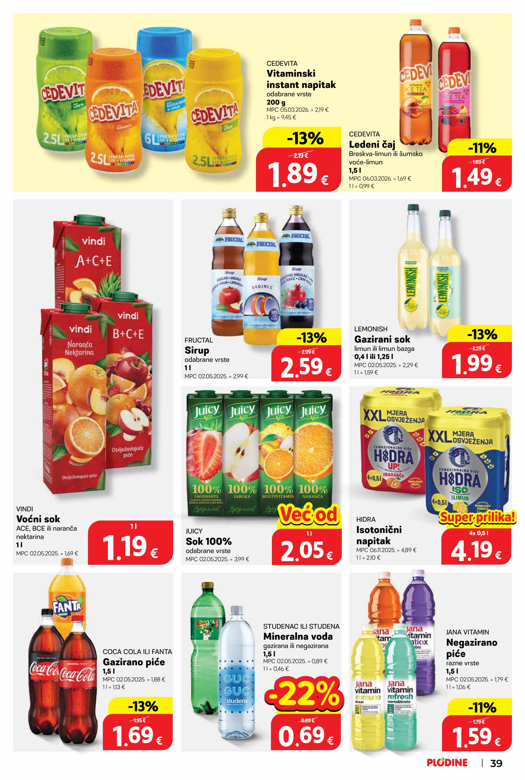 plodine - Novi Plodine katalog od srijede, 14.10.2026 do utorka, 20.10.2026 - page: 39