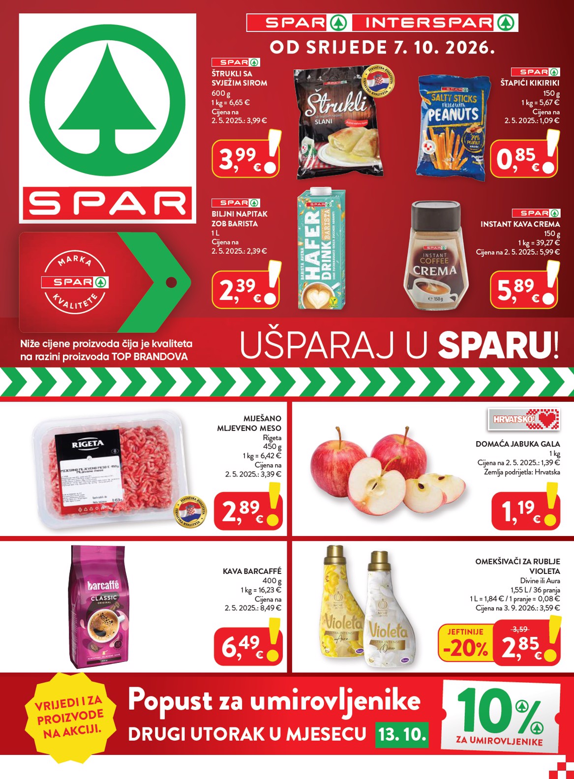 spar - Novi SPAR katalog od srijede, 07.10.2026 do utorka, 13.10.2026