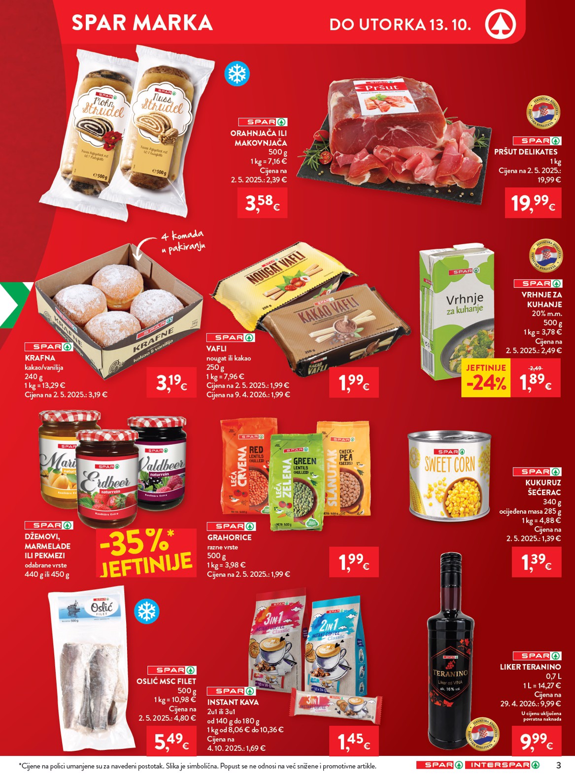 spar - Aktualni katalog SPAR od srijede, 07.10.2026 do utorka, 13.10.2026 - page: 3