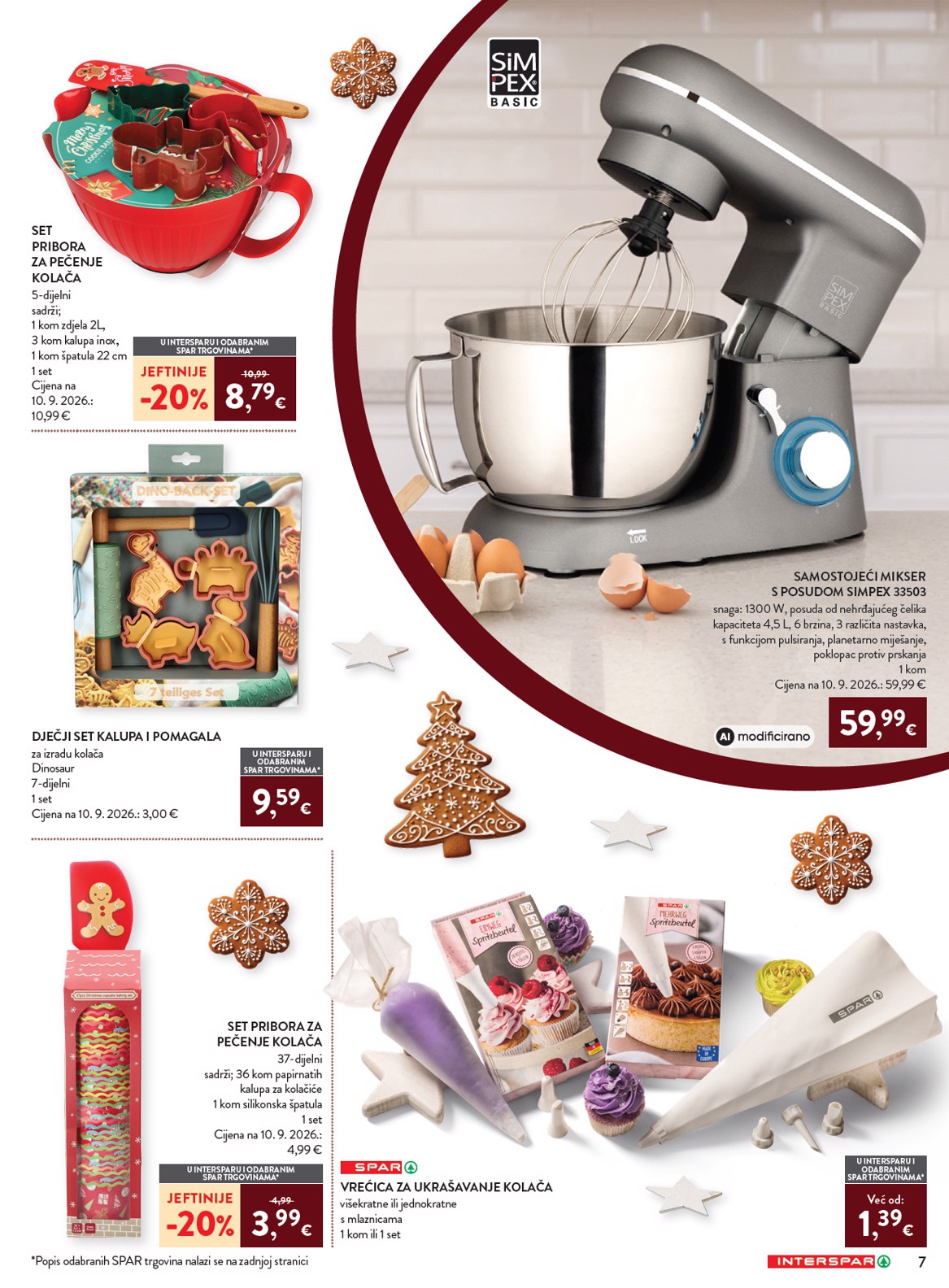 spar - Aktualni katalog INTERSPAR - Pečenje kolača od srijede, 07.10.2026 do utorka, 15.12.2026 - page: 9