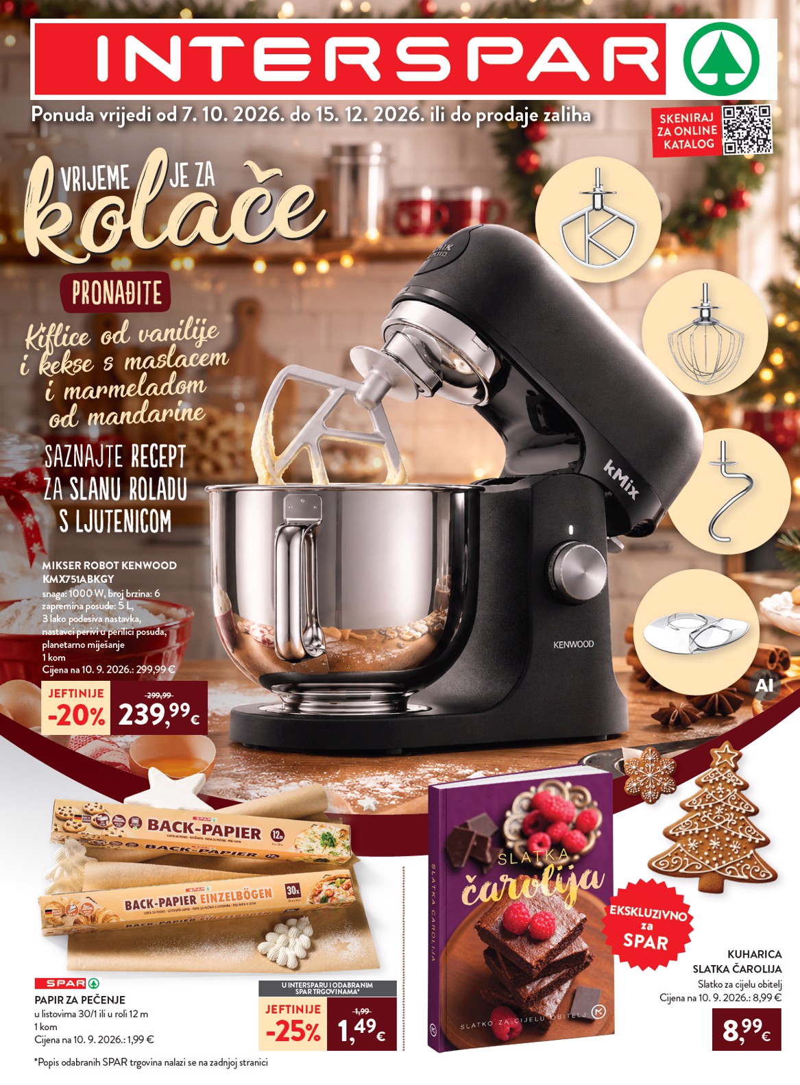spar - Aktualni katalog INTERSPAR - Pečenje kolača od srijede, 07.10.2026 do utorka, 15.12.2026
