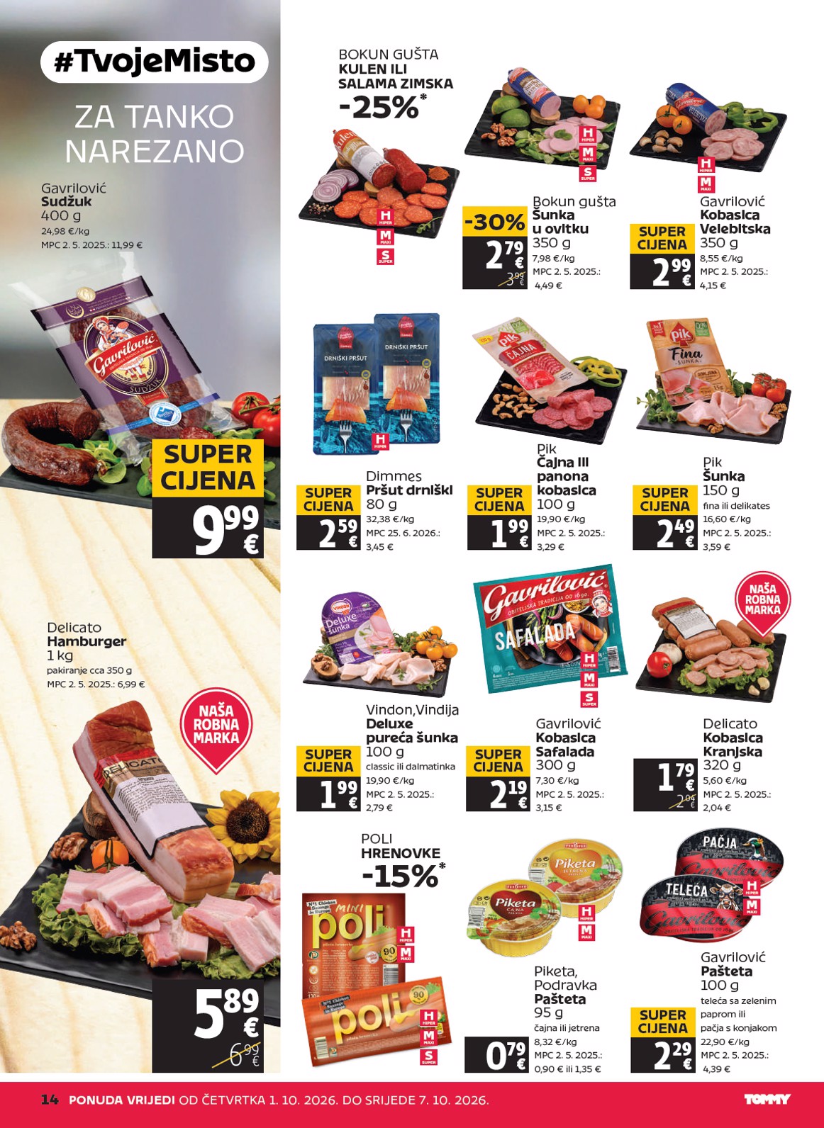 tommy - Novi Tommy katalog od četvrtka, 01.10.2026 do srijede, 07.10.2026 - page: 14