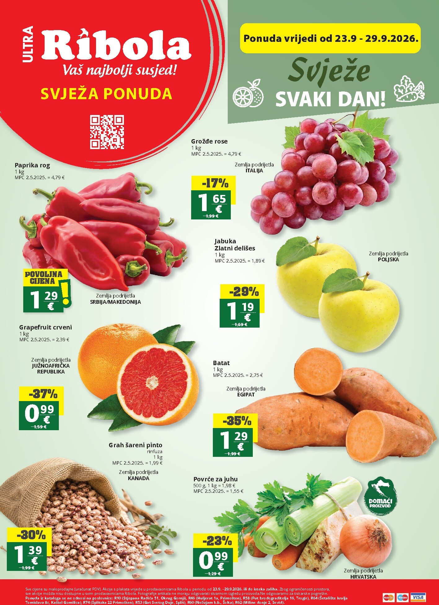 ribola - Aktualni katalog Ribola - Super ponuda od srijede, 23.09.2026 do utorka, 29.09.2026