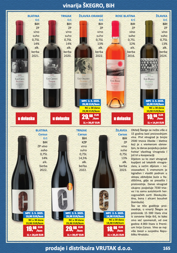 vrutak - Prelistajte katalog Vrutak - Vinski Katalog, vrijedi od 01.11. do 31.10. - page: 165