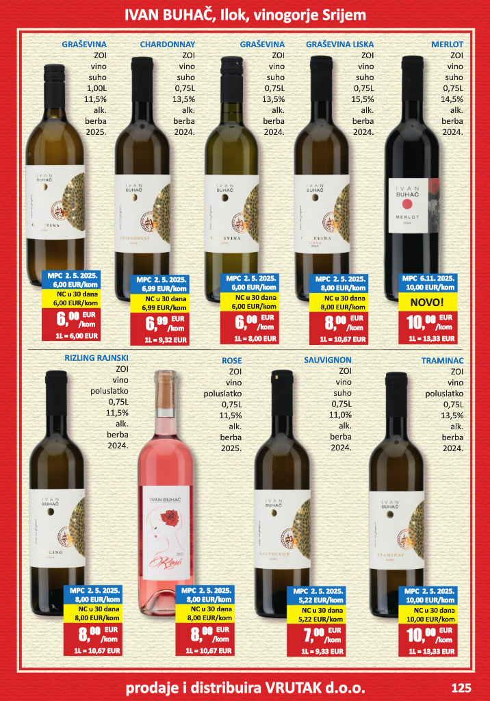 vrutak - Prelistajte katalog Vrutak - Vinski Katalog, vrijedi od 01.11. do 31.10. - page: 125