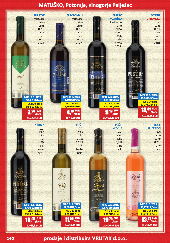 vrutak - Prelistajte katalog Vrutak - Vinski Katalog, vrijedi od 01.11. do 31.10. - page: 140