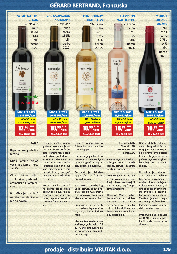vrutak - Prelistajte katalog Vrutak - Vinski Katalog, vrijedi od 01.11. do 31.10. - page: 179