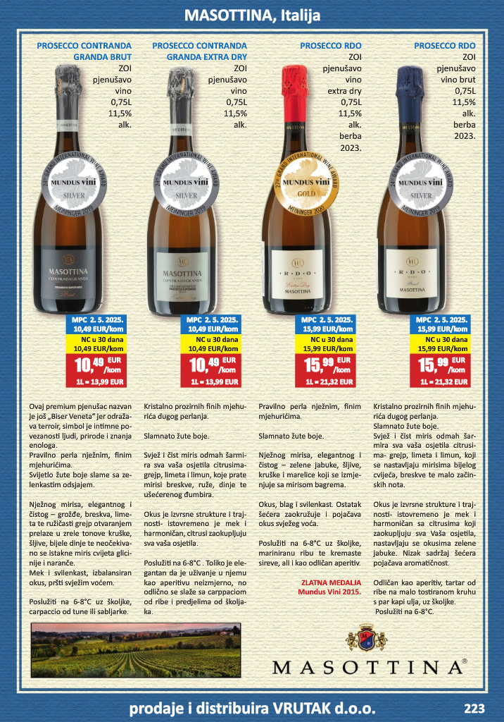 vrutak - Prelistajte katalog Vrutak - Vinski Katalog, vrijedi od 01.11. do 31.10. - page: 223