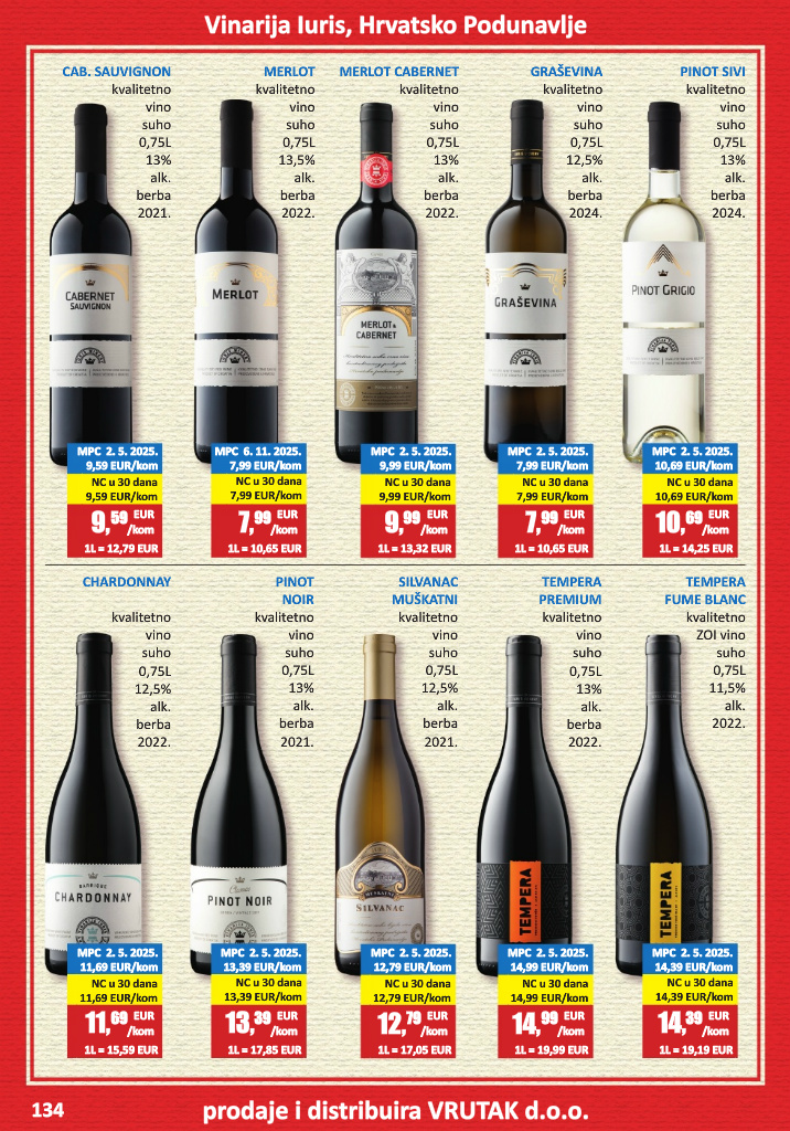 vrutak - Prelistajte katalog Vrutak - Vinski Katalog, vrijedi od 01.11. do 31.10. - page: 134