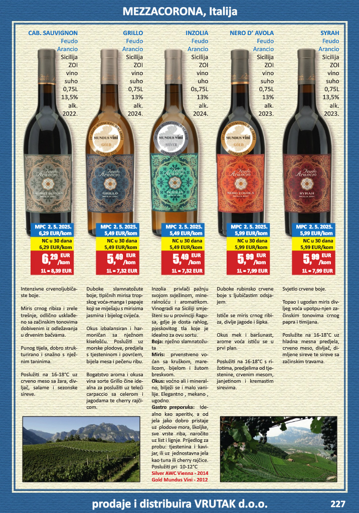 vrutak - Prelistajte katalog Vrutak - Vinski Katalog, vrijedi od 01.11. do 31.10. - page: 227