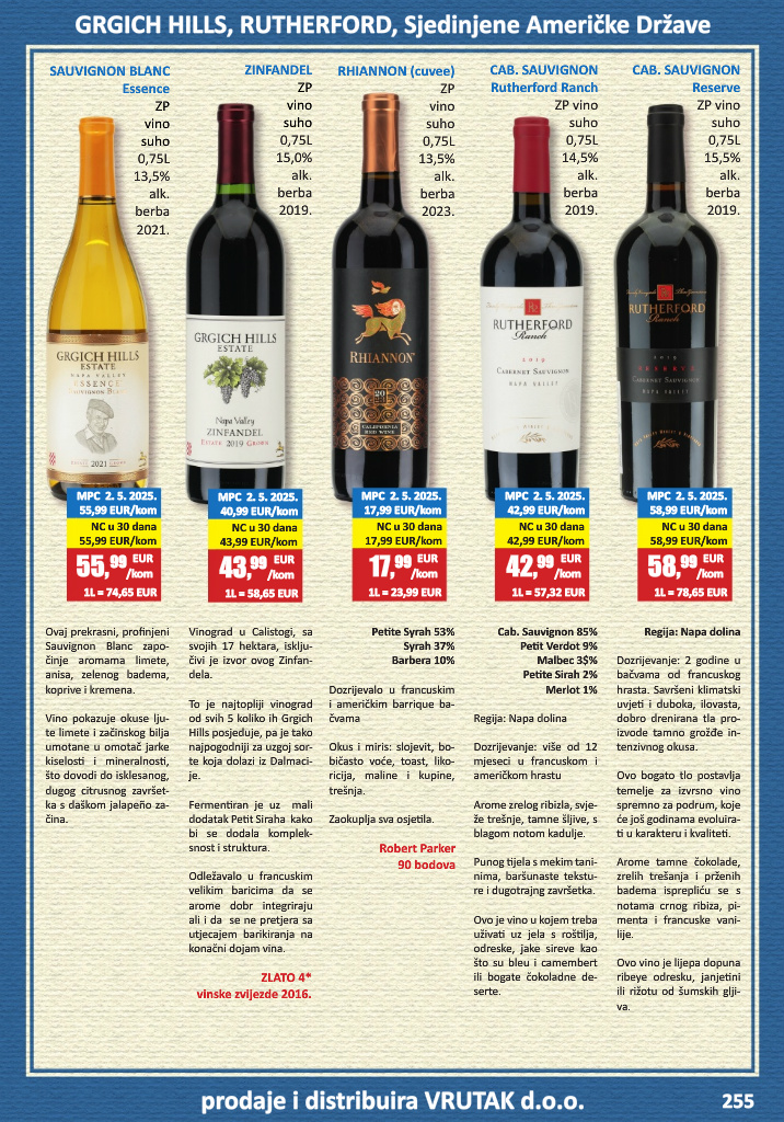 vrutak - Prelistajte katalog Vrutak - Vinski Katalog, vrijedi od 01.11. do 31.10. - page: 255