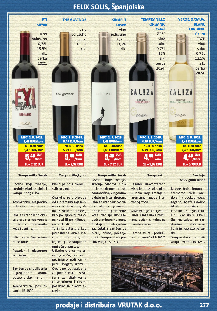 vrutak - Prelistajte katalog Vrutak - Vinski Katalog, vrijedi od 01.11. do 31.10. - page: 277