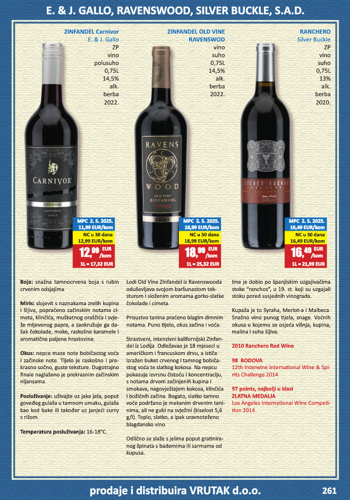 vrutak - Prelistajte katalog Vrutak - Vinski Katalog, vrijedi od 01.11. do 31.10. - page: 261