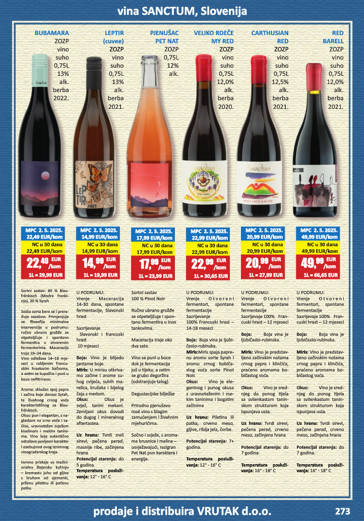 vrutak - Prelistajte katalog Vrutak - Vinski Katalog, vrijedi od 01.11. do 31.10. - page: 273