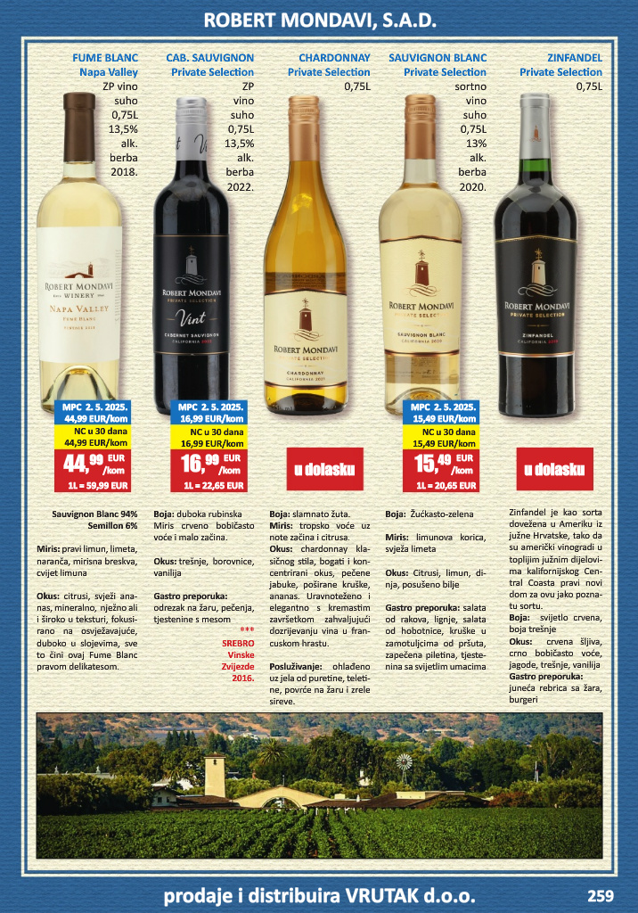 vrutak - Prelistajte katalog Vrutak - Vinski Katalog, vrijedi od 01.11. do 31.10. - page: 259
