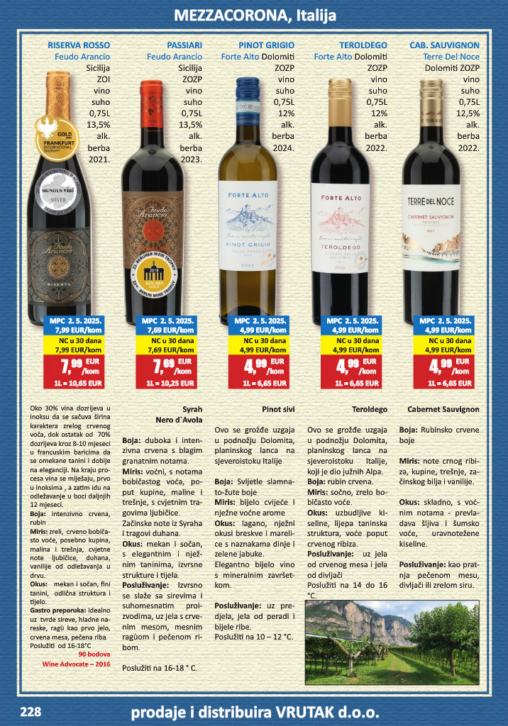 vrutak - Prelistajte katalog Vrutak - Vinski Katalog, vrijedi od 01.11. do 31.10. - page: 228