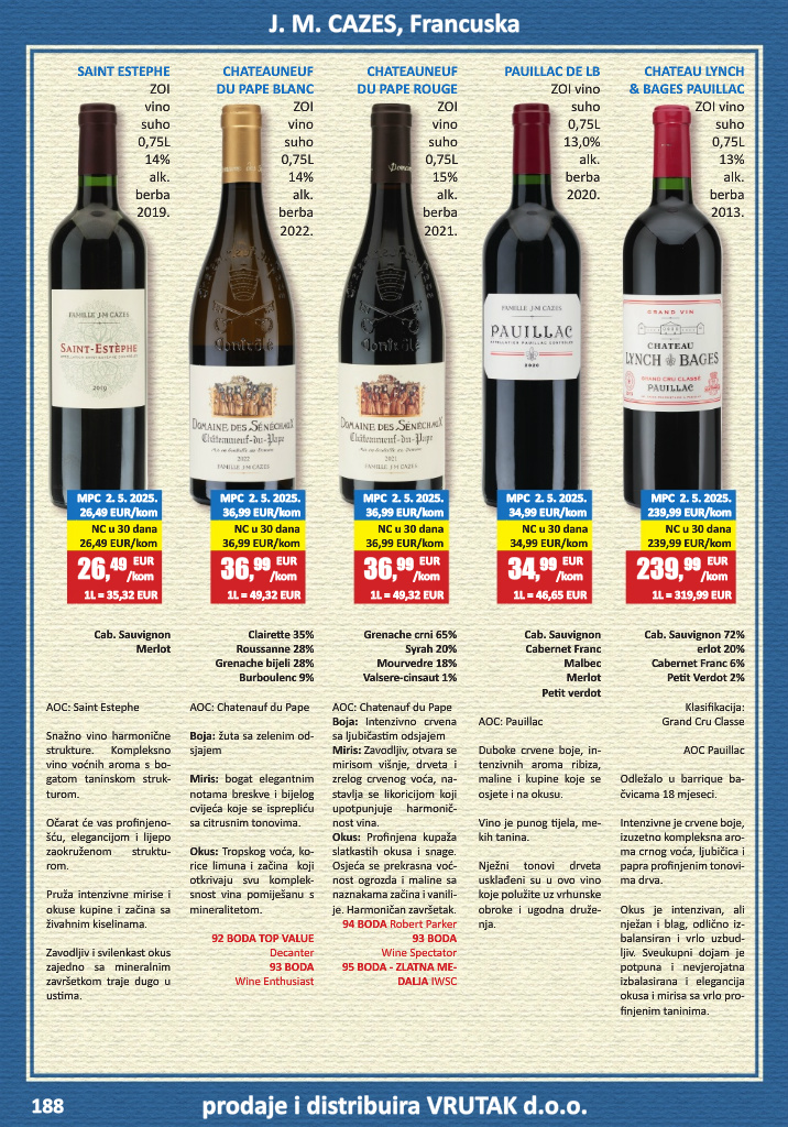 vrutak - Prelistajte katalog Vrutak - Vinski Katalog, vrijedi od 01.11. do 31.10. - page: 188