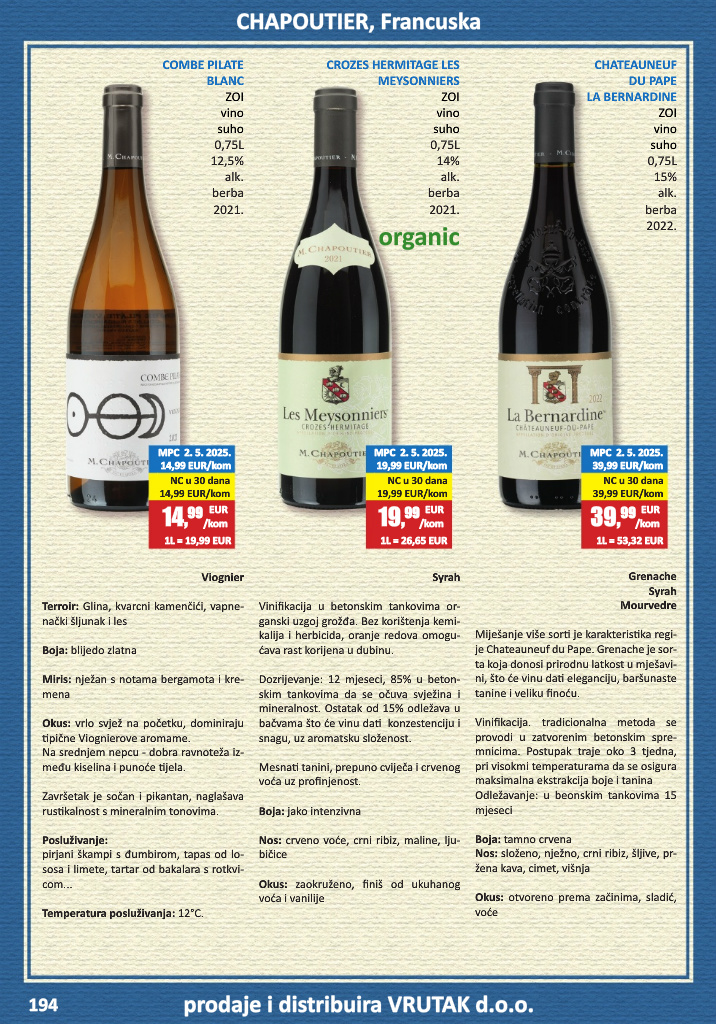 vrutak - Prelistajte katalog Vrutak - Vinski Katalog, vrijedi od 01.11. do 31.10. - page: 194