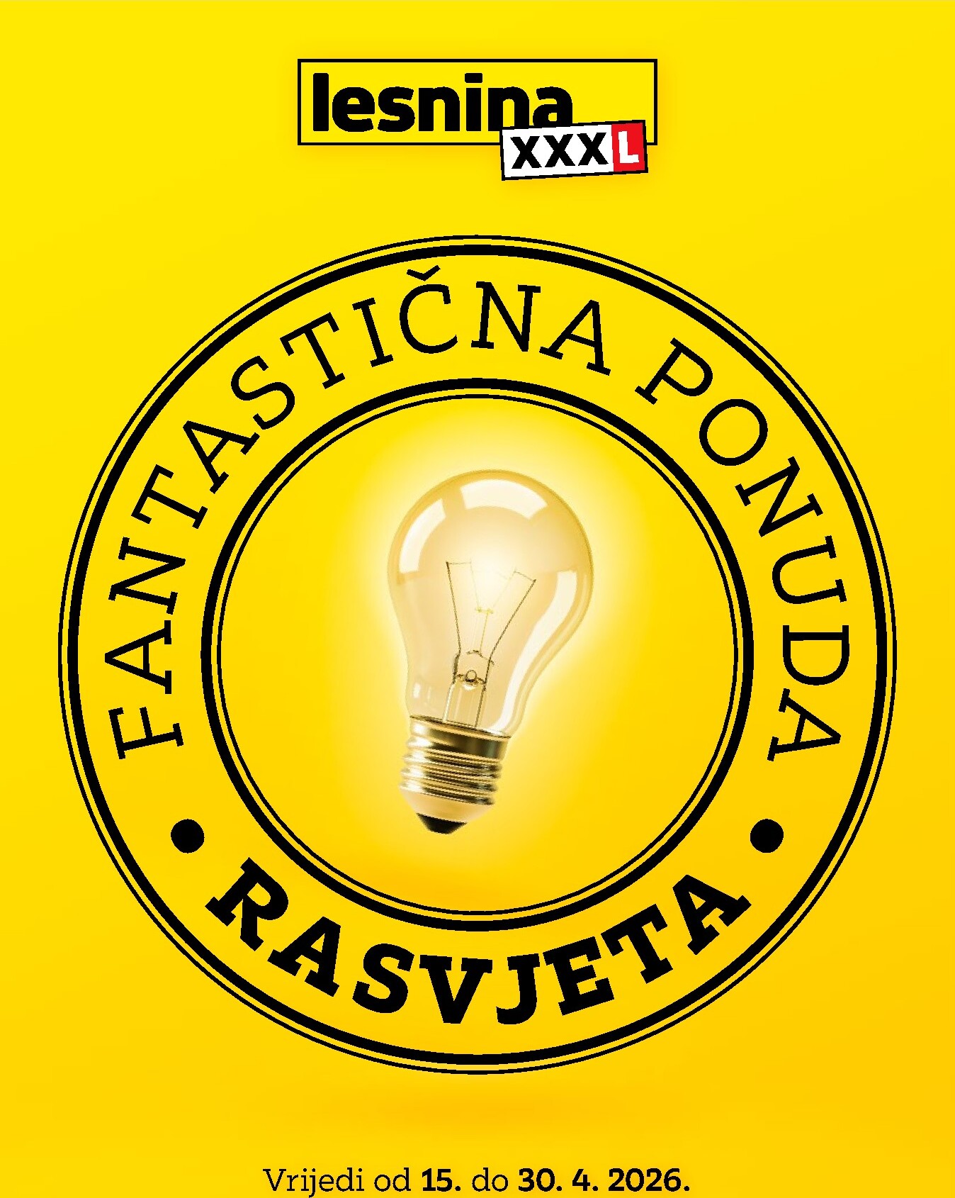 lesnina-xxxl - Aktualni Lesnina - Fantastična ponuda rasvjete katalog vrijedi od srijede 15.04.2026 do četvrtka 30.04.2026