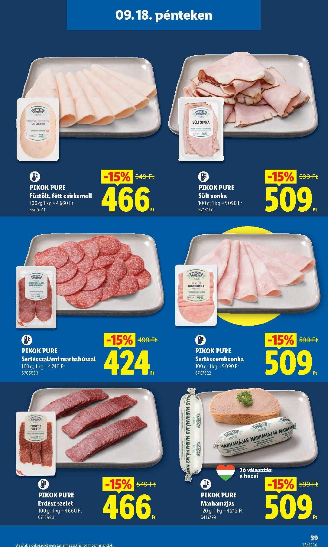 lidl - Aktuális Lidl szórólap érvényes csütörtöktől 2026.09.17.-től szerdától 2026.09.23.-ig - page: 39