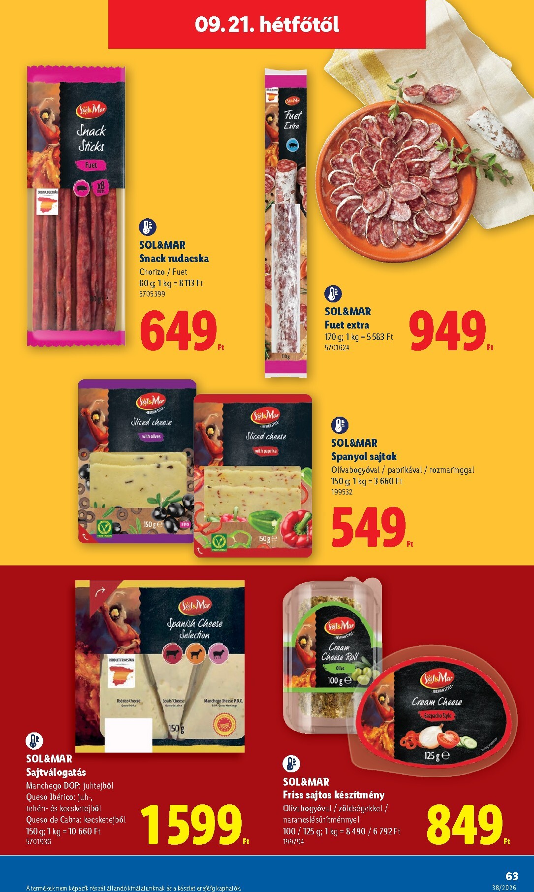 lidl - Aktuális Lidl szórólap érvényes csütörtöktől 2026.09.17.-től szerdától 2026.09.23.-ig - page: 63